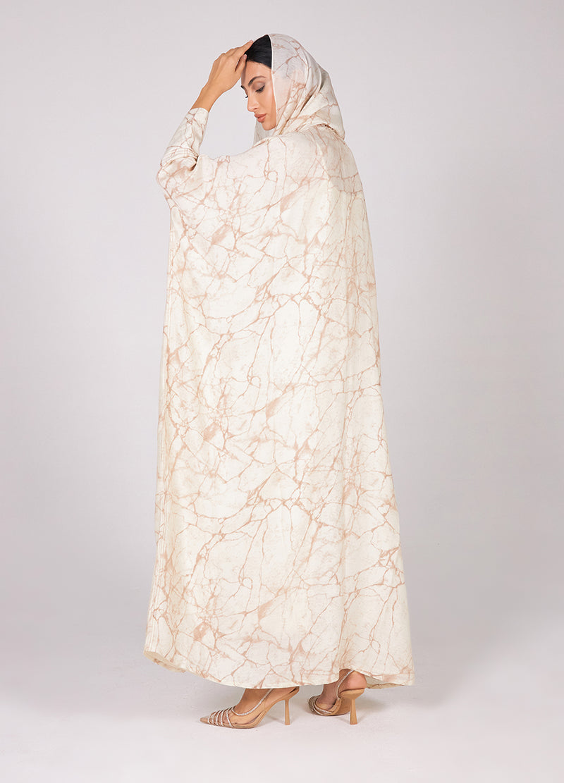 Marble Chiffon Abaya