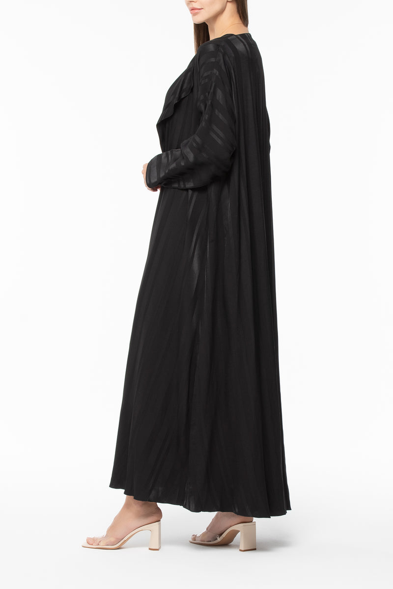 Jacquard Striped Abaya